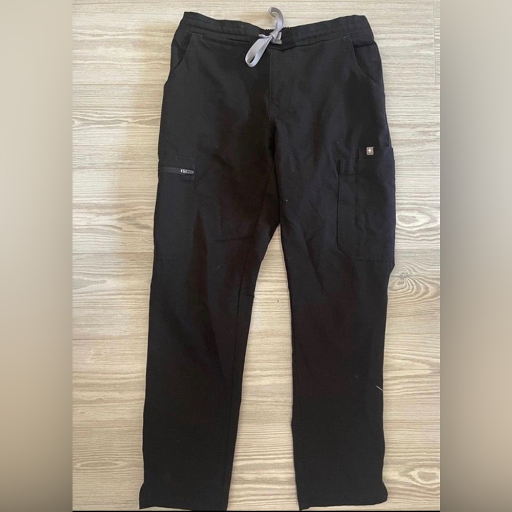 YOLA Black FIGS scrub pants - Picture 1 of 7